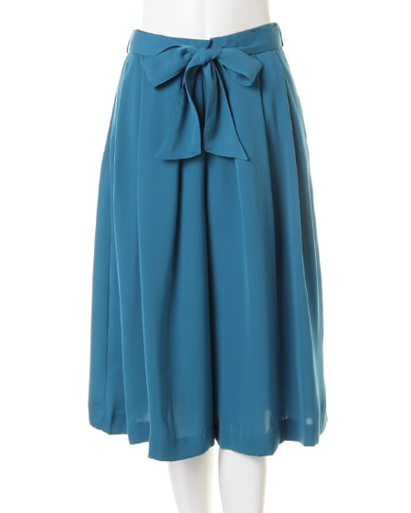 INGNI（イング） 装飾付ニット＋サッシュ付スカーチョ／SET ﾎﾞｰﾀﾞｰ