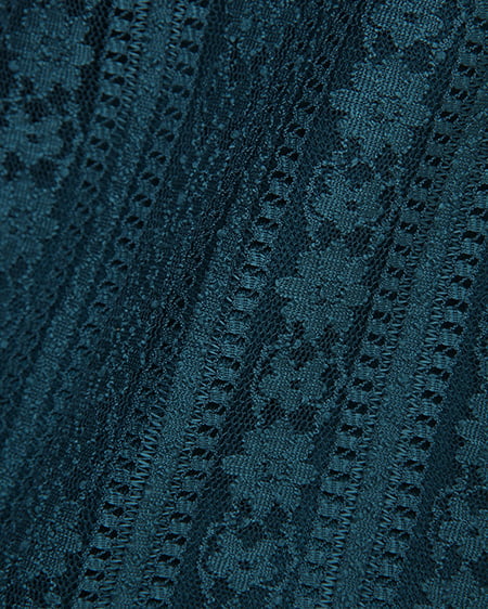 INGNI（イング） ストライプレースTOPS＋イレヘムスカート／SET ﾀｰｺｲｽﾞｸﾞﾘｰﾝ