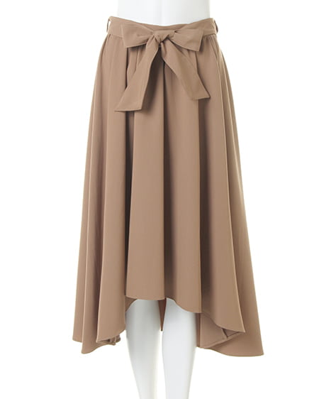 INGNI(イング) ハイネックストライプレースTOPS+イレヘムスカート/SET ボルドー