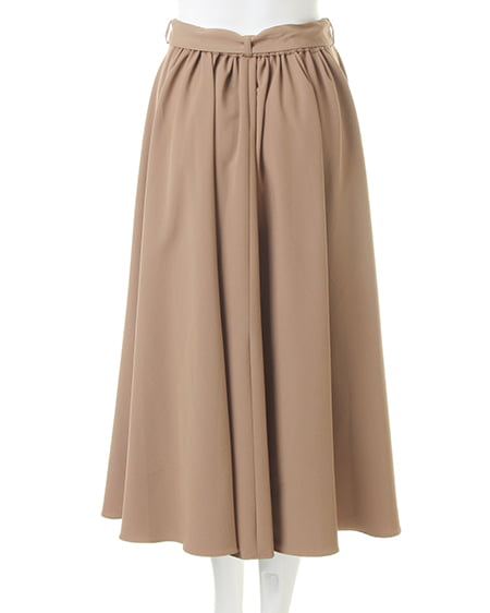 INGNI(イング) ハイネックストライプレースTOPS+イレヘムスカート/SET ボルドー