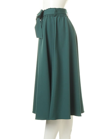 INGNI（イング） チュール刺繍TOPS＋サッシュ付ミディスカート／SET ｵﾌﾎﾜｲﾄ