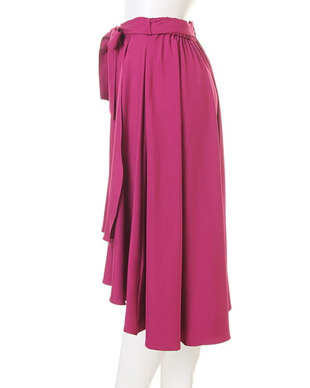 INGNI（イング） ドット柄ブラウス＋イレヘムスカート／SET ｸﾛ