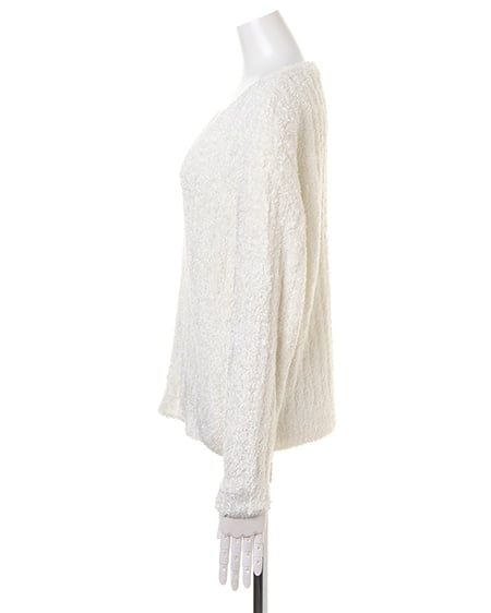 INGNI（イング） モールニット＋ピーチイレヘムスカート／SET ｵﾌﾎﾜｲﾄ