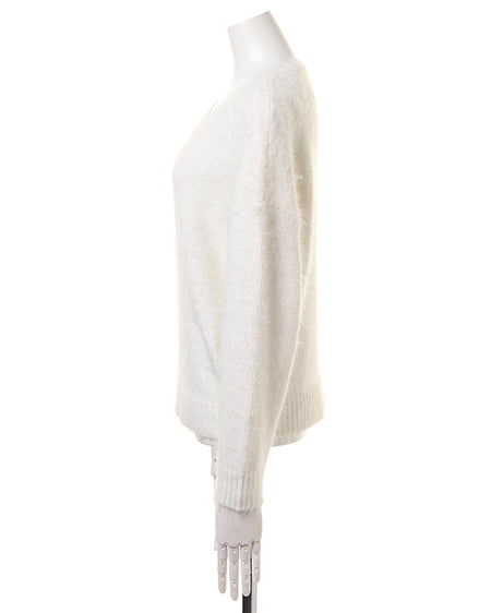 INGNI（イング） フェザーニット＋ベルト付ガウチョ／SET ｵﾌﾎﾜｲﾄ