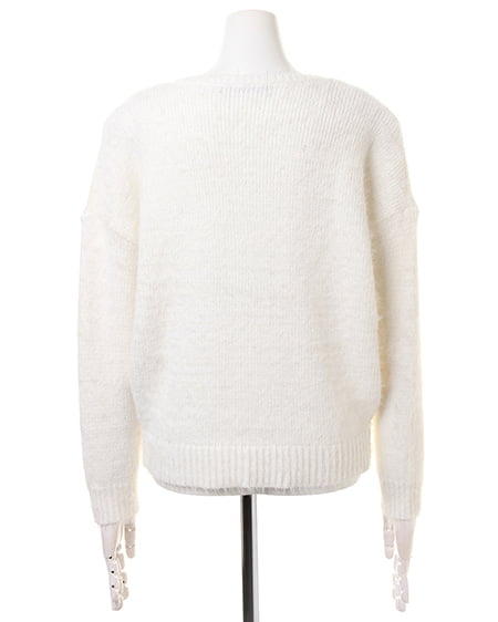 INGNI（イング） フェザーニット＋ベルト付ガウチョ／SET ｵﾌﾎﾜｲﾄ