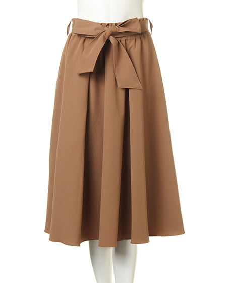 INGNI(イング) 装飾付ニット+シャーリングミディスカート/SET コン