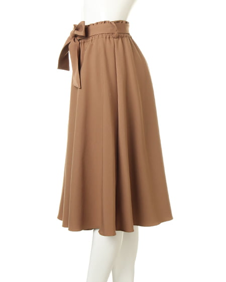 INGNI(イング) 装飾付ニット+シャーリングミディスカート/SET コン