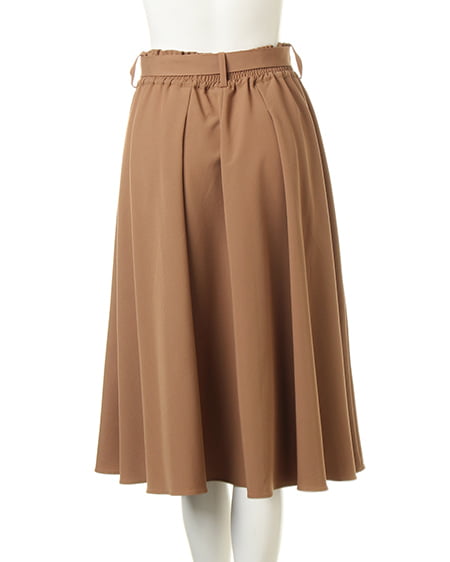 INGNI(イング) 装飾付ニット+シャーリングミディスカート/SET コン