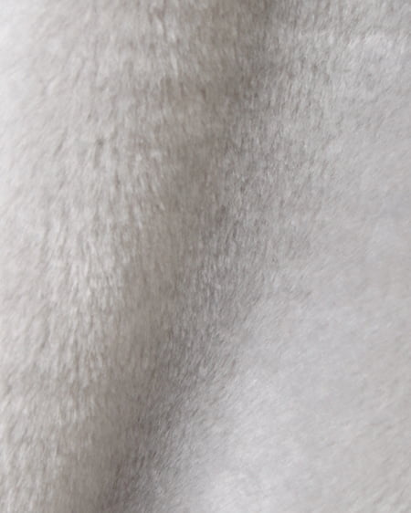 INGNI（イング） ノーカラーフェイクファーコート＋リブニットA／SET ｸﾞﾚｰ