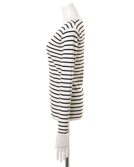 INGNI（イング） ノーカラーフェイクファーコート＋リブニットA／SET ｸﾞﾚｰ