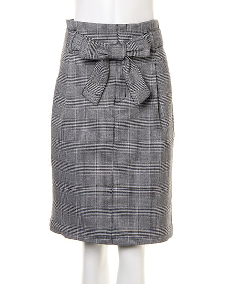 INGNI（イング） レース切替ニット＋サッシュ付タイトスカート／SET ﾗﾍﾞﾝﾀﾞｰ/ﾋﾟﾝｸ