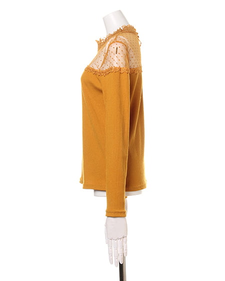 INGNI（イング） ヨークシアードットTOPS＋サッシュ付イレヘムスカート／SET ﾏｽﾀｰﾄﾞ/A