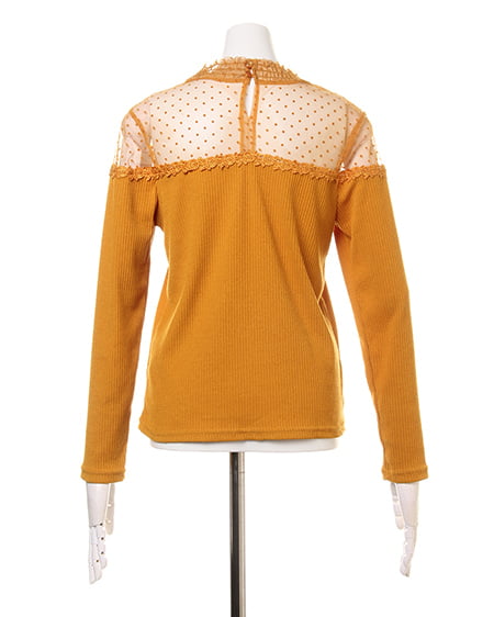 INGNI（イング） ヨークシアードットTOPS＋サッシュ付イレヘムスカート／SET ﾏｽﾀｰﾄﾞ/A