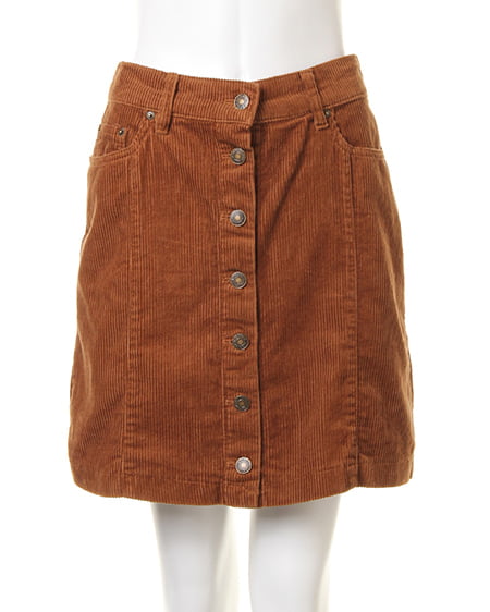 INGNI（イング） 袖ファー切替起毛裏毛プルオーバー＋コーデュロイ台形スカート／SET ｵﾌﾎﾜｲﾄ/A