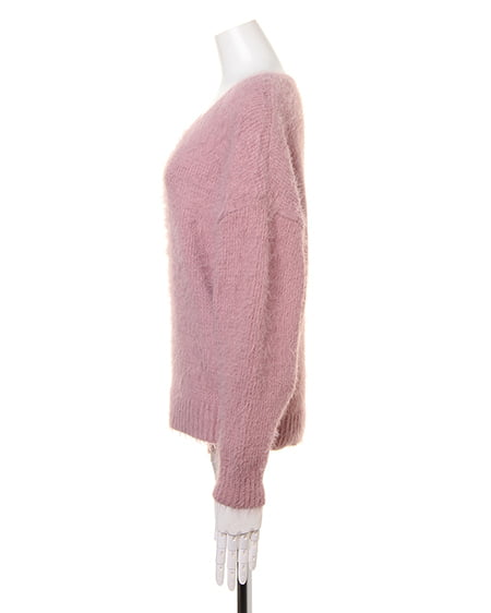 INGNI（イング） フェザーニット＋サイドレースUPスカート／SET ﾋﾟﾝｸ