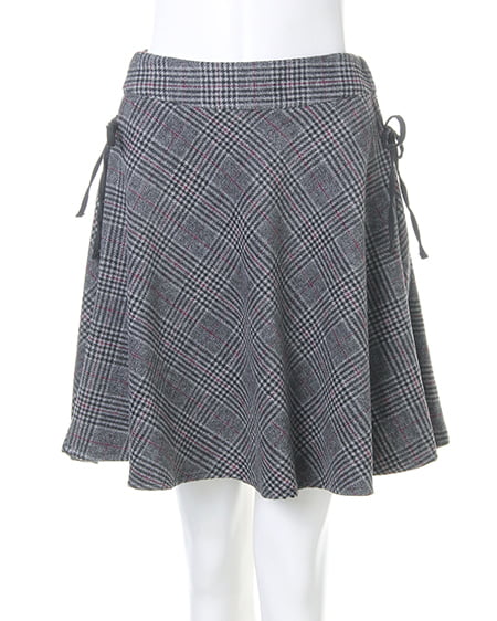 INGNI（イング） フェザーニット＋サイドレースUPスカート／SET ﾋﾟﾝｸ