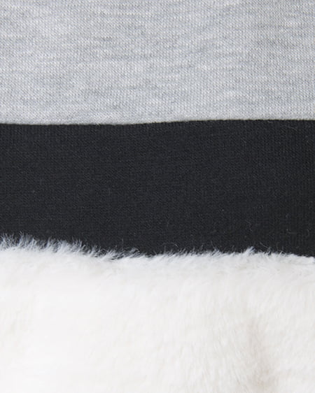 INGNI（イング） ファー切替裏毛トップス＋ベルト付ショートパンツC／SET ｸﾞﾚｰ