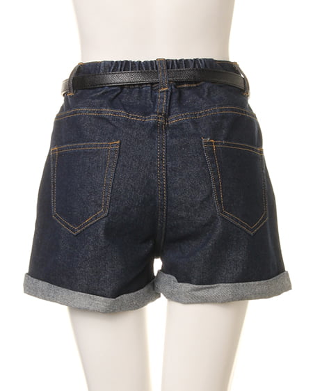 INGNI（イング） ファー切替裏毛トップス＋ベルト付ショートパンツC／SET ｸﾞﾚｰ