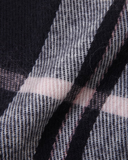 INGNI（イング） 肩レースニットワンピース＋チェックストール／SET ｵﾌﾎﾜｲﾄ