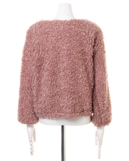 INGNI（イング） ループファープルオーバー＋台形スカート／SET ﾓｰﾌﾞﾋﾟﾝｸ