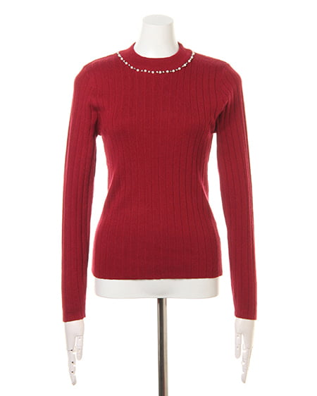 INGNI（イング） ハイネックニット＋チェック台形スカート／SET ﾎﾞﾙﾄﾞｰ/B