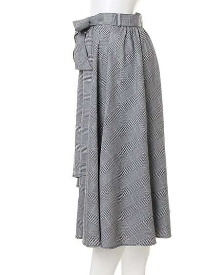 INGNI（イング） Vネックニット＋グレンチェックスカート／SET ｻｯｸｽ/B