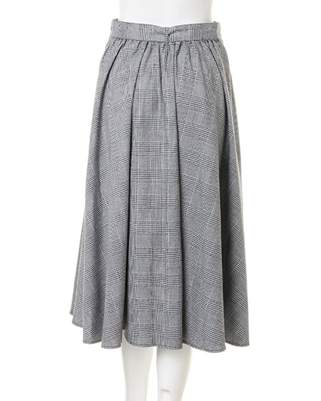 INGNI（イング） Vネックニット＋グレンチェックスカート／SET ｻｯｸｽ/B