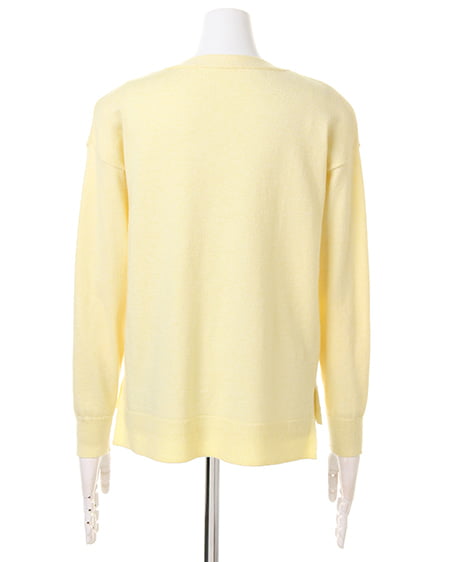 INGNI（イング） Vネックニット＋ラップスカート／SET ｲｴﾛｰ