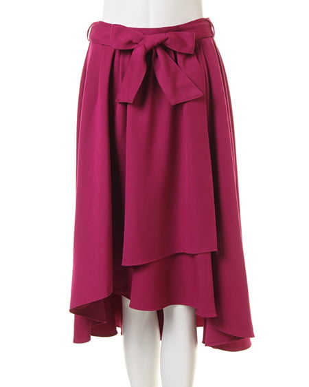 INGNI（イング） ヨークレーストップス＋イレヘムスカート／SET ｵﾌﾎﾜｲﾄ