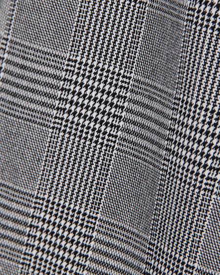 INGNI（イング） 肩レースニット＋チェック柄スカート／SET ｸﾛ