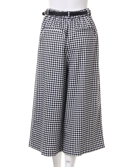 INGNI（イング） 袖レーストップス＋ガウチョパンツ／SET ｵﾌﾎﾜｲﾄ