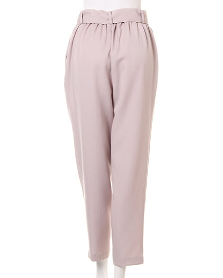 INGNI（イング） スキッパーシャツ＋テーパードパンツ／SET ｵﾌｸﾛ/ｽﾄﾗｲﾌﾟ