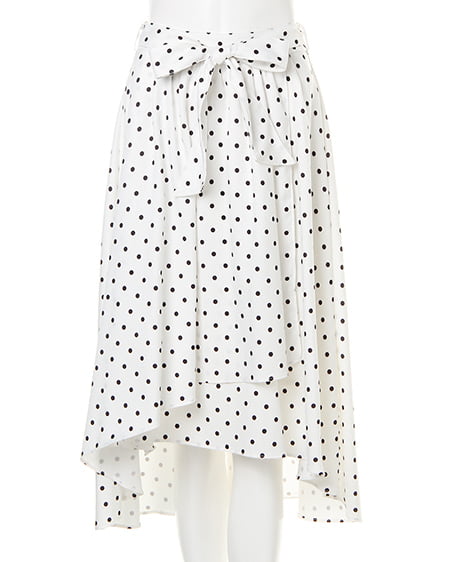 INGNI（イング） Backリボントップス＋イレヘムスカート／SET ｻｯｸｽ