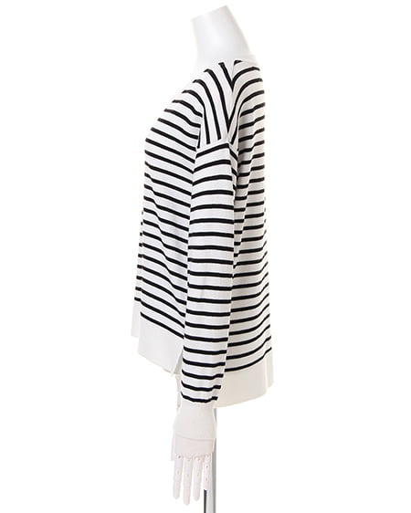 INGNI（イング） Vネックニット＋台形スカート／SET ﾎﾞｰﾀﾞｰ