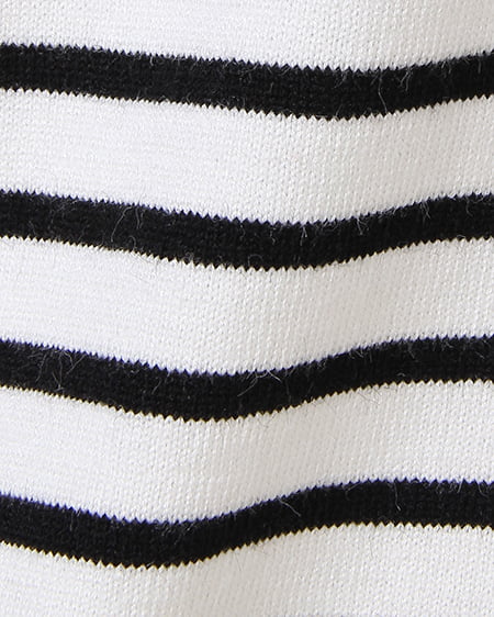 INGNI（イング） Vネックニット＋台形スカート／SET ﾎﾞｰﾀﾞｰ