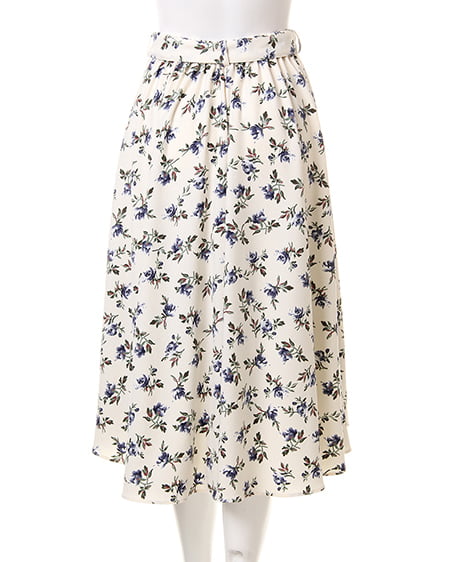 INGNI（イング） Vネックニット＋花柄スカート／SET ｸﾞﾚｰ