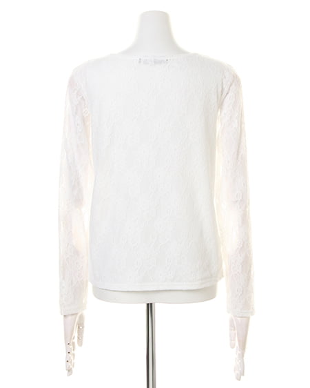 INGNI（イング） レーストップス＋イレヘムスカート／SET ｵﾌﾎﾜｲﾄ