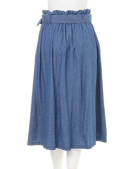 INGNI（イング） マルチボーダーTOPS＋ミディスカート／SET ｵﾌﾎﾜｲﾄ/ｱｶ