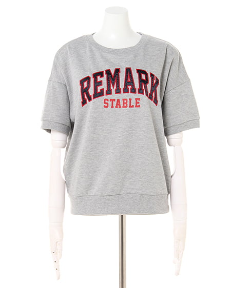 INGNI（イング） ロゴ半袖トップス＋ナロースカート／SET ｸﾞﾚｰ