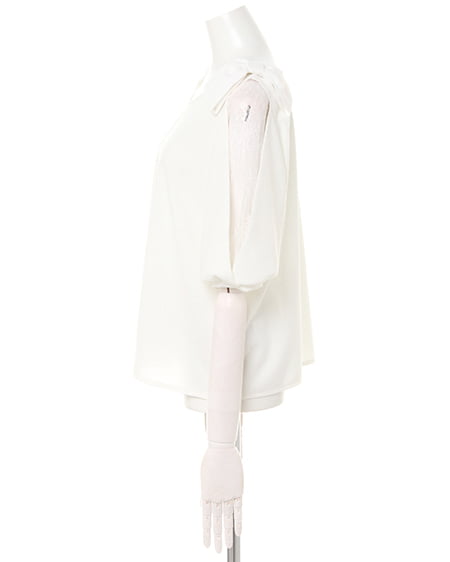 INGNI（イング） 袖割れトップス＋花柄タックフレアスカート／SET ｵﾌﾎﾜｲﾄ