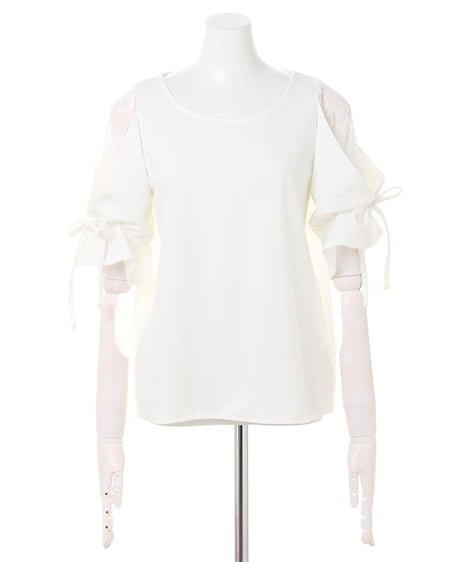 INGNI（イング） 袖割れトップス＋ミディスカート／SET ｵﾌﾎﾜｲﾄ