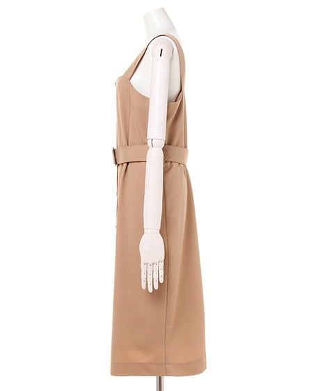 INGNI（イング） リブハイネックメロートップス＋ナロージャンスカ／SET ｵﾌﾎﾜｲﾄ