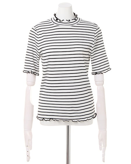 INGNI（イング） ハイネックメロートップス＋ナロージャンスカ／SET ﾎﾞｰﾀﾞｰ