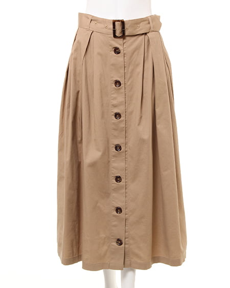 INGNI（イング） リブメロートップス＋チノマキシスカート／SET ｵﾌﾎﾜｲﾄ