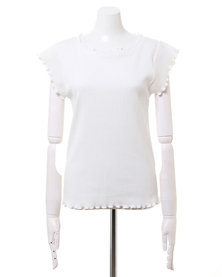 INGNI（イング） メロートップス＋ナロージャンスカ／SET ｵﾌﾎﾜｲﾄ