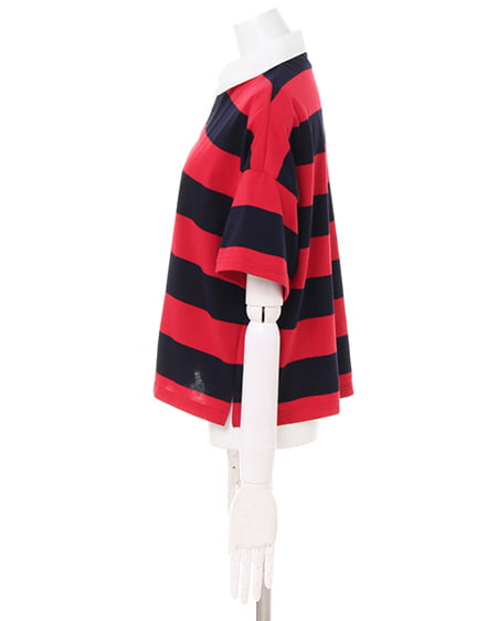 INGNI（イング） ラガーシャツ＋台形スカート／SET ｺﾝ/ｱｶ