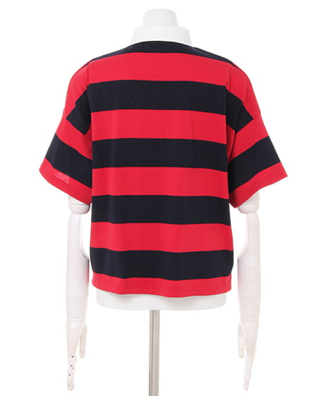 INGNI（イング） ラガーシャツ＋台形スカート／SET ｺﾝ/ｱｶ