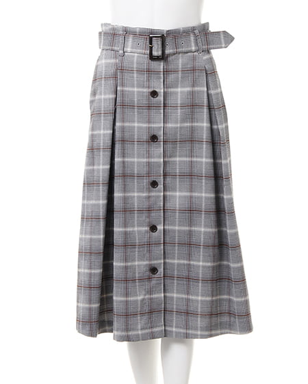 INGNI（イング） Vネックブラウス＋ミディスカート／SET ﾋﾟﾝｸﾍﾞｰｼﾞｭ/A