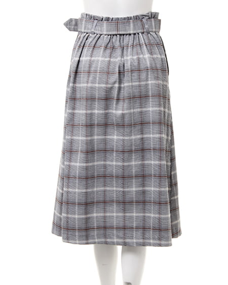 INGNI（イング） Vネックブラウス＋ミディスカート／SET ﾋﾟﾝｸﾍﾞｰｼﾞｭ/A