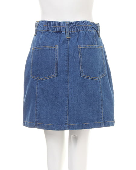 INGNI(イング) リーフ柄オフショル+台形スカート/SET オフホワイト